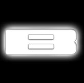 Oracle Lighting 3140-B-001 - Universal Illuminated LED Letter Badges - White LED - Individual - Matte White B