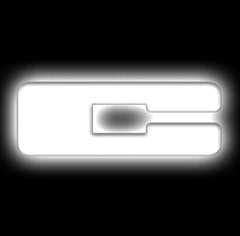 Oracle Lighting 3140-C-001 - Universal Illuminated LED Letter Badges - White LED - Individual - Matte White C