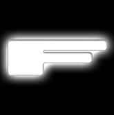 Oracle Lighting 3140-F-001 - Universal Illuminated LED Letter Badges - White LED - Individual - Matte White F