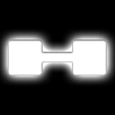 Oracle Lighting 3140-H-001 - Universal Illuminated LED Letter Badges - White LED - Individual - Matte White H