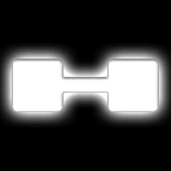 Oracle Lighting 3140-H-001 - Universal Illuminated LED Letter Badges - White LED - Individual - Matte White H