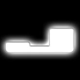 Oracle Lighting 3140-J-001 - Universal Illuminated LED Letter Badges - White LED - Individual - Matte White J
