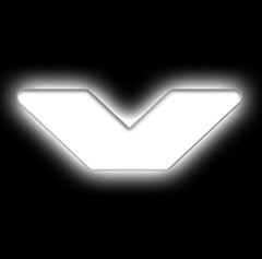 Oracle Lighting 3140-V-001 - Universal Illuminated LED Letter Badges - White LED - Individual - Matte White V