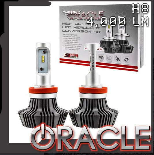 Oracle Lighting 5233-001 - H8 4000 Lumen LED Headlight Bulbs (Pair) - 6000K