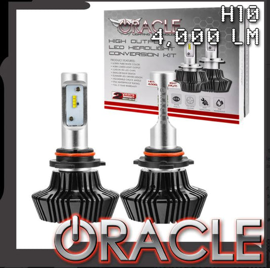 Oracle Lighting 5234-001 - H10 - 4,000+ Lumen LED Light Bulb Conversion Kit (Fog Light) -