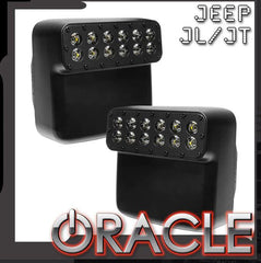 Oracle Lighting 5855-001 - LED Off-Road Side Mirrors for Jeep Wrangler JL / Gladiator JT -