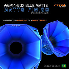 PRV Audio WGP14-50X BLUE MATTE Compact Profile Waveguide