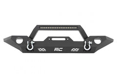 Rough Country 10596 Front Bumper Sport | OE Fog | Jeep Gladiator JT/Wrangler JK & JL/Wrangler Unlimited