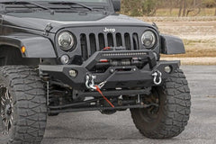 Rough Country 10596 Front Bumper Sport | OE Fog | Jeep Gladiator JT/Wrangler JK & JL/Wrangler Unlimited