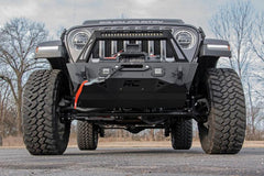 Rough Country 10597A Front Bumper Stubby | Trail | Jeep Gladiator JT/Wrangler JK & JL/Wrangler Unlimited 4WD