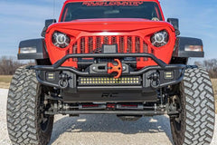 Rough Country 10647 Front Winch Bumper Tubular | Skid Plate | Jeep Gladiator JT/Wrangler JK & JL