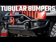 Rough Country 10647 Front Winch Bumper Tubular | Skid Plate | Jeep Gladiator JT/Wrangler JK & JL
