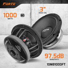 PRV Audio 10MB1000FT 10" Midbass Loudspeaker
