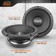 PRV Audio 10MR1000A 10" Midrange Loudspeaker