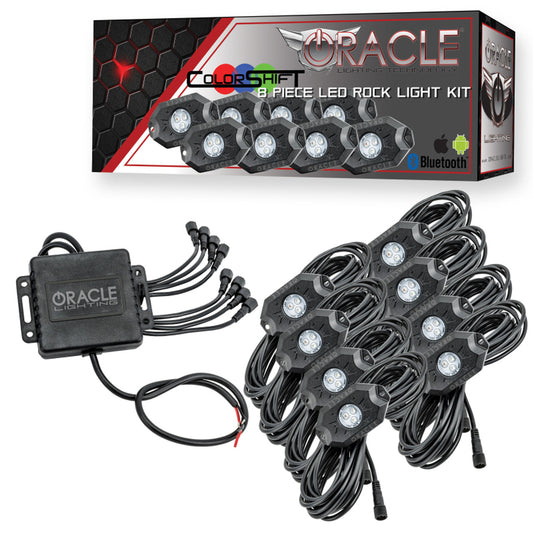 Oracle Lighting 5797-333 - Bluetooth Underbody Rock Light Kit - 8 PCS - ColorSHIFT