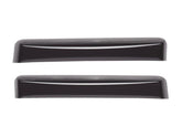 WeatherTech 81740 14+ Chevrolet Silverado Double Cab Rear Side Window Deflectors - Dark Smoke