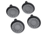 WeatherTech 8A3CCST Car Coasters Set of 4 Black - 2 Small 2 Large
