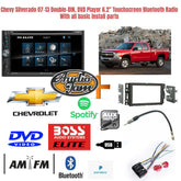 Touchscreen Bluetooth DVD Player For 2007-13 Chevy Silverado With Install Parts