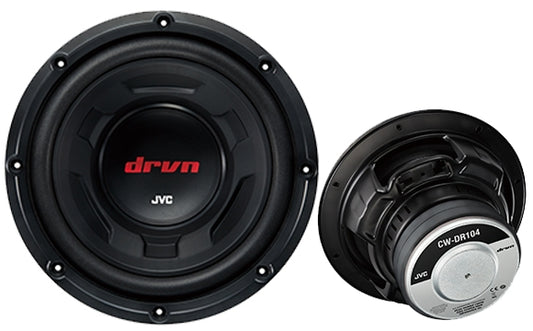 JVC CW-DR104 10" DRVN Tough Series Subwoofer 1300 W power (300 watts RMS)