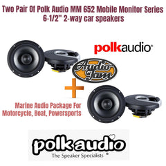 Two Pair Of Polk Audio MM 652 Mobile Monitor Series 6-1/2" 2-way car speakers