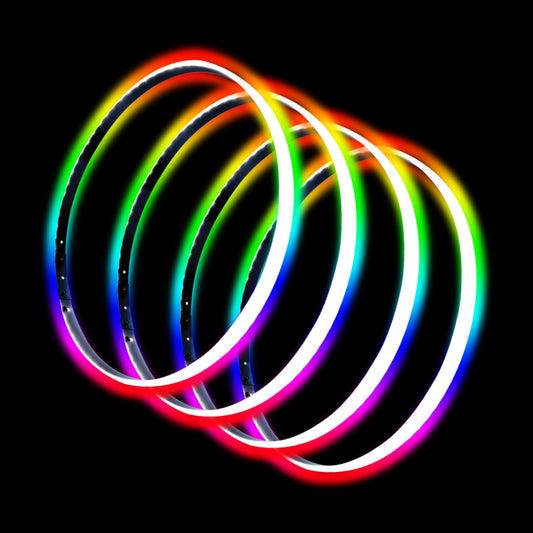 Oracle Lighting 4215-334 - LED Illuminated Wheel Rings - ColorSHIFT No Remote - ColorSHIFT No Remote