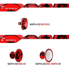 PRV AUDIO 2 Inch Exit Horn Waveguide WGP14-50 RED CR Bolt On Compression Drivers