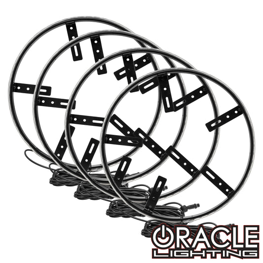 Oracle Lighting 4250-334 - LED Illuminated Wheel Rings - UTV, ATV & SXS Vehicles -