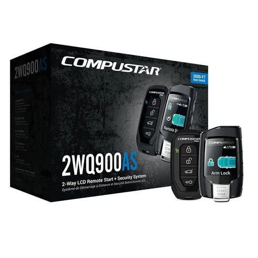 Compustar CS2WQ900-AS Security + Remote Start CS 2-Way LCD 3000' Alarm/Starter, Blade Ready