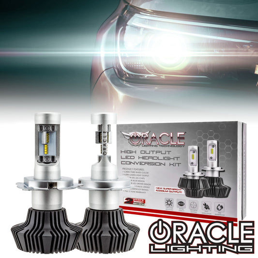 Oracle Lighting 5231-001 - H4 - 4,000+ Lumen LED Light Bulb Conversion Kit High/Low Beam (Non-Projector) -