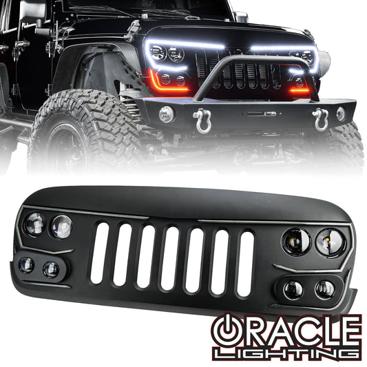 Oracle Lighting 5817-PRO - VECTOR Pro-Series Full LED Grill for Jeep Wrangler JK -