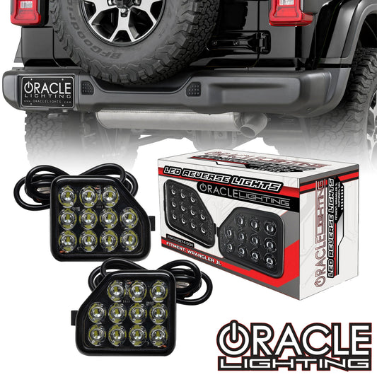 Oracle Lighting 5874-504 - Rear Bumper LED Reverse Lights for Jeep Wrangler JL -