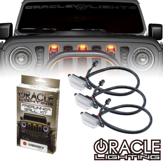 Oracle Lighting 5889-005-T - Universal Pre-Runner Style LED Grill Light Kit (New Style) - Tinted Lens