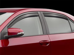 WeatherTech 82745 14+ Toyota Corolla Front & Rear Window Deflectors - Dark Smoke