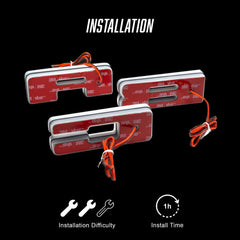 Oracle 3140-F-001 Universal Illuminated LED Letter Badges - White LED - Matte White Surface Finish - F