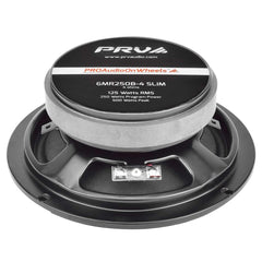 2x PRV Audio 6.5" Shallow Midrange Bullet Speakers 6MR250B-4 SLIM 4 Ohm 500W