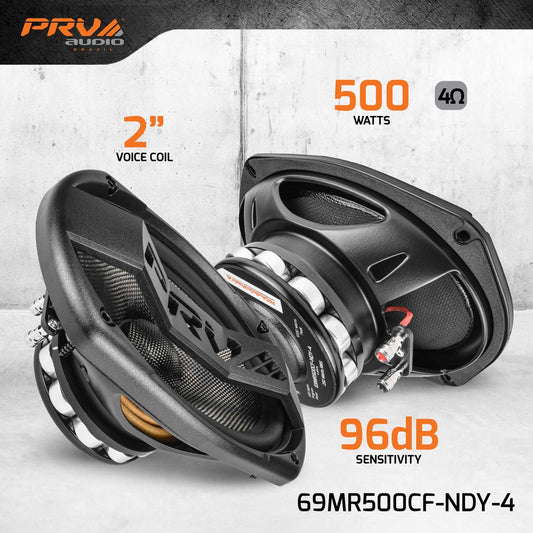 PRV Audio 69MR500CF-NDY-4 6X9" Neodymium Midrange Loudspeaker