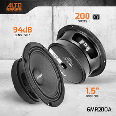 PRV Audio 6MR200A 6.5" Midrange Loudspeaker