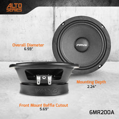 PRV Audio 6MR200A 6.5" Midrange Loudspeaker