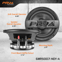 PRV Audio 6MR500CF-NDY-4 6.5" Neodymium Midrange Loudspeaker