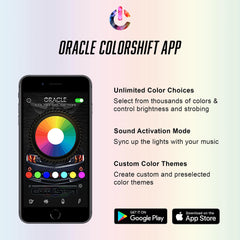 Oracle 5818-333 Bluetooth + RF ColorSHIFT® Underbody Wheel Well Rock Light Kit - 4 PCS