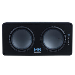 Memphis MBE12D1 Loaded Enclosure 2-12" 2ohm 1000RMS/2000MAX