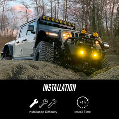 Oracle 5853-504 Jeep Wrangler JL Smoked Lens LED Front Sidemarkers