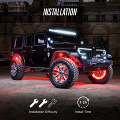 Oracle 5818-333 Bluetooth + RF ColorSHIFT® Underbody Wheel Well Rock Light Kit - 4 PCS