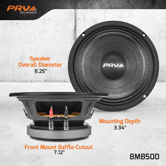 PRV Audio 8MB500 8" Midbass Loudspeaker