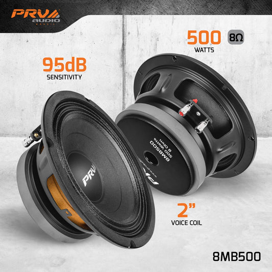 PRV Audio 8MB500 8" Midbass Loudspeaker