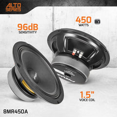 PRV Audio 8MR450A 8" Midrange Loudspeaker