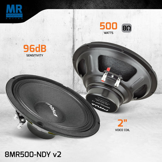 PRV Audio 8MR500-NDY v2 8" Neodymium Midrange Loudspeaker