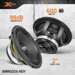 PRV Audio 8MR600X-NDY 8" Midrange Loudspeaker
