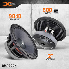 PRV Audio 8MR600X 8" Midrange Loudspeaker