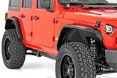 Rough Country 99036 High Clearance LED Flat Fender Flare Kit UV Treated | | Jeep Wrangler JL (18-24)